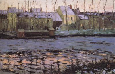 Maurice cullen Moret,Winter (nn02) France oil painting art